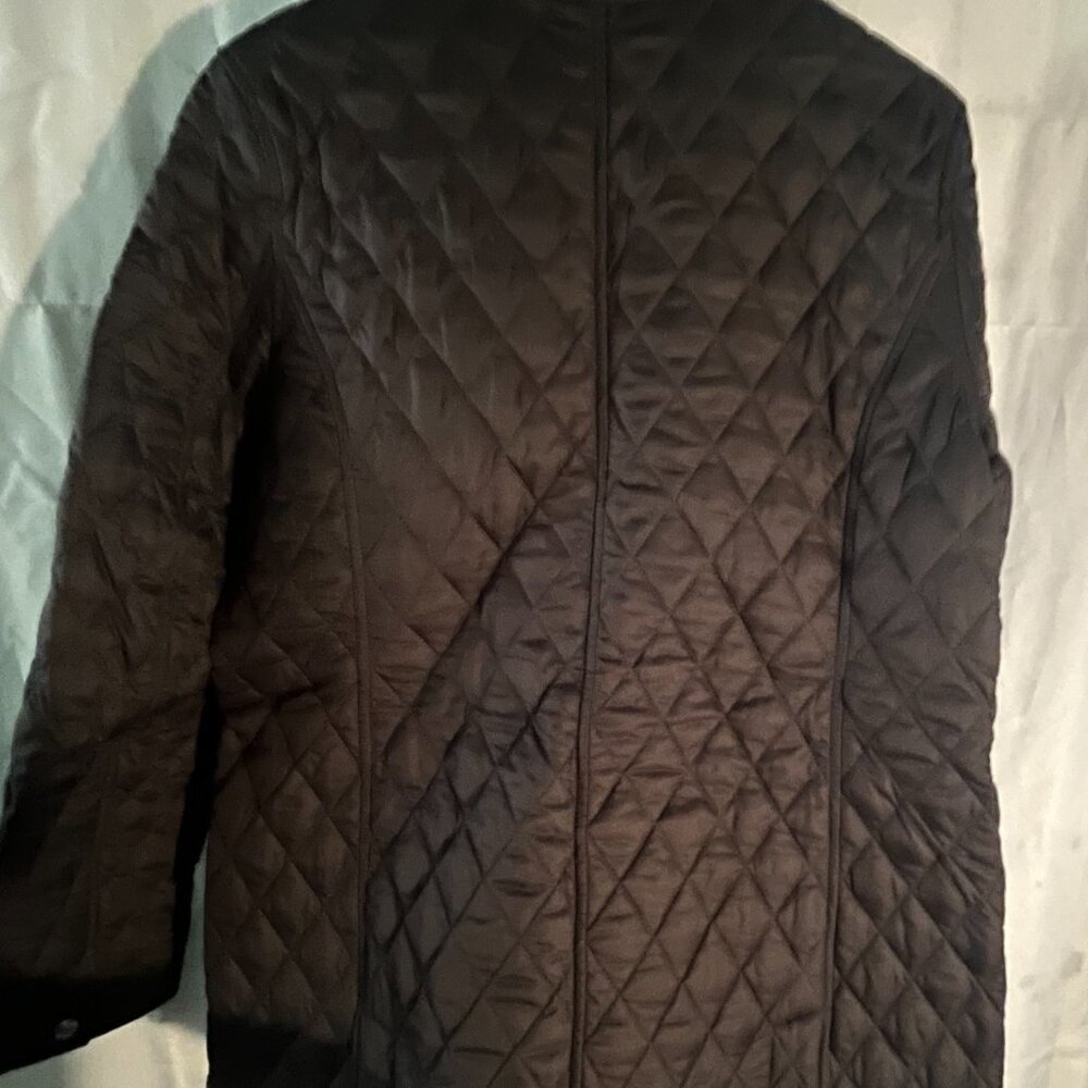 LL Bean Women's Quilted Riding Jacket in black size Large - Picture 5 of 13